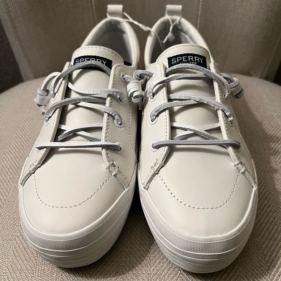 NWOT SPERRY WOMEN’s CREST VIBE LEATHER SNEAKERS - Picture 5 of 5